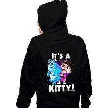 Load image into Gallery viewer, Shirts Zippered Hoodies, Unisex / Small / Black It's a Kitty