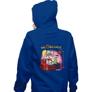 Daily_Deal_Shirts Zippered Hoodies, Unisex / Small / Royal Blue The Oblongs