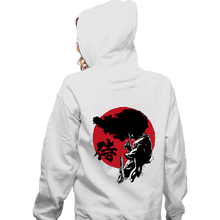 Load image into Gallery viewer, Daily_Deal_Shirts Zippered Hoodies, Unisex / Small / White Afro Sumi-E