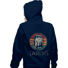 Load image into Gallery viewer, Shirts Zippered Hoodies, Unisex / Small / Navy Vintage Tardis
