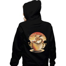 Load image into Gallery viewer, Shirts Zippered Hoodies, Unisex / Small / Black Eevee Tea
