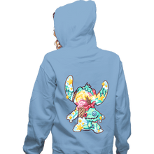 Load image into Gallery viewer, Shirts Zippered Hoodies, Unisex / Small / Royal Blue Magical Silhouettes - Stitch
