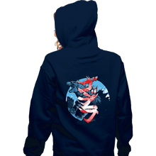Load image into Gallery viewer, Daily_Deal_Shirts Zippered Hoodies, Unisex / Small / Navy Gojira Scream
