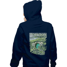 Load image into Gallery viewer, Shirts Zippered Hoodies, Unisex / Small / Navy Visit Hobbiton