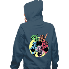 Load image into Gallery viewer, Shirts Zippered Hoodies, Unisex / Small / Indigo Blue Sailor Colors
