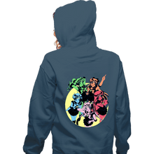 Load image into Gallery viewer, Shirts Zippered Hoodies, Unisex / Small / Indigo Blue Sailor Colors