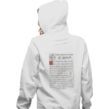 Load image into Gallery viewer, Shirts Pullover Hoodies, Unisex / Small / White Holy Hand Grenade Script