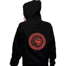 Load image into Gallery viewer, Shirts Zippered Hoodies, Unisex / Small / Black Seal Of Dragons