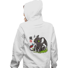 Load image into Gallery viewer, Shirts Zippered Hoodies, Unisex / Small / White Dragon Ink