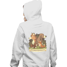 Load image into Gallery viewer, Shirts Zippered Hoodies, Unisex / Small / White Forever Is A Long Time