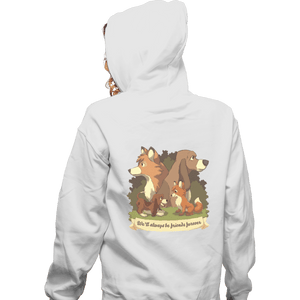 Shirts Zippered Hoodies, Unisex / Small / White Forever Is A Long Time