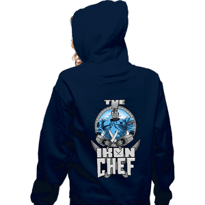 Daily_Deal_Shirts Zippered Hoodies, Unisex / Small / Navy The Iron Chef