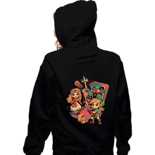 Load image into Gallery viewer, Daily_Deal_Shirts Zippered Hoodies, Unisex / Small / Black Brave Game Boy