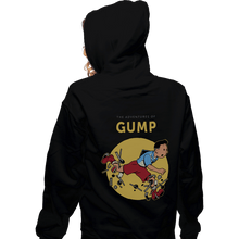 Load image into Gallery viewer, Daily_Deal_Shirts Zippered Hoodies, Unisex / Small / Black The Adventures Of Gump