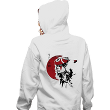 Load image into Gallery viewer, Shirts Zippered Hoodies, Unisex / Small / White Red Sun Princess