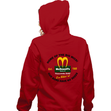 Load image into Gallery viewer, Secret_Shirts Zippered Hoodies, Unisex / Small / Red McDowells