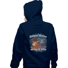 Load image into Gallery viewer, Shirts Zippered Hoodies, Unisex / Small / Navy Holmes and Watson