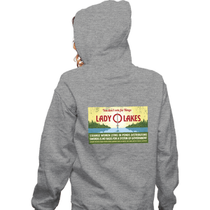 Daily_Deal_Shirts Zippered Hoodies, Unisex / Small / Sports Grey Lady O Lakes Butter