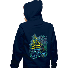 Load image into Gallery viewer, Secret_Shirts Zippered Hoodies, Unisex / Small / Navy Impressionist Mermaid