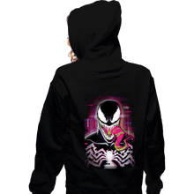 Load image into Gallery viewer, Daily_Deal_Shirts Zippered Hoodies, Unisex / Small / Black Glitch Venom