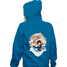 Load image into Gallery viewer, Secret_Shirts Zippered Hoodies, Unisex / Small / Royal Blue The Sky Pirates