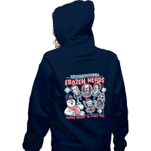 Load image into Gallery viewer, Daily_Deal_Shirts Zippered Hoodies, Unisex / Small / Navy Frozen Heads
