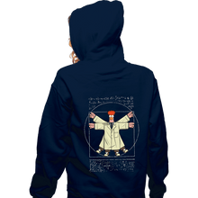 Load image into Gallery viewer, Daily_Deal_Shirts Zippered Hoodies, Unisex / Small / Navy Vitruvian Puppet