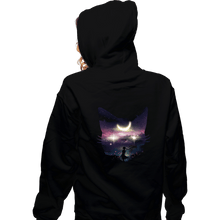 Load image into Gallery viewer, Shirts Zippered Hoodies, Unisex / Small / Black Moon Chasers