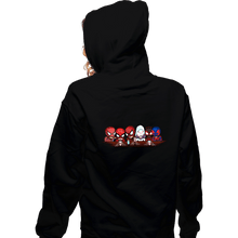 Load image into Gallery viewer, Daily_Deal_Shirts Zippered Hoodies, Unisex / Small / Black Spider Friends