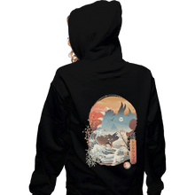 Load image into Gallery viewer, Shirts Pullover Hoodies, Unisex / Small / Black Blue Ranger Ukiyoe