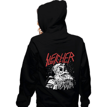 Load image into Gallery viewer, Secret_Shirts Zippered Hoodies, Unisex / Small / Black The Sleigher