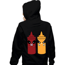 Load image into Gallery viewer, Secret_Shirts Zippered Hoodies, Unisex / Small / Black X Sauce