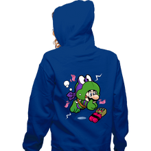 Load image into Gallery viewer, Shirts Zippered Hoodies, Unisex / Small / Royal Blue Super Donny Suit