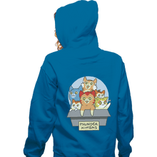 Load image into Gallery viewer, Shirts Zippered Hoodies, Unisex / Small / Royal Blue Thunder Kittens