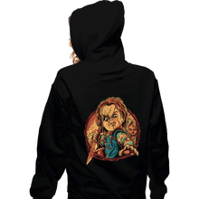 Load image into Gallery viewer, Daily_Deal_Shirts Zippered Hoodies, Unisex / Small / Black The Doll Slasher