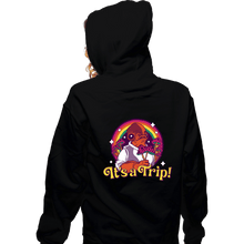 Load image into Gallery viewer, Daily_Deal_Shirts Zippered Hoodies, Unisex / Small / Black It's A Trip!