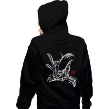 Load image into Gallery viewer, Daily_Deal_Shirts Zippered Hoodies, Unisex / Small / Black The Shadow of the Space Monster