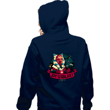Load image into Gallery viewer, Daily_Deal_Shirts Zippered Hoodies, Unisex / Small / Navy Joy To The Galaxy