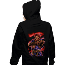 Load image into Gallery viewer, Secret_Shirts Zippered Hoodies, Unisex / Small / Black Akuma Fighter