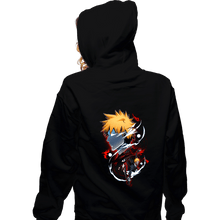 Load image into Gallery viewer, Daily_Deal_Shirts Zippered Hoodies, Unisex / Small / Black Ichigo Holo