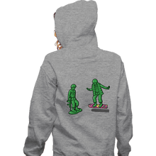 Load image into Gallery viewer, Shirts Zippered Hoodies, Unisex / Small / Sports Grey Back Toy The Future
