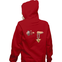 Load image into Gallery viewer, Shirts Zippered Hoodies, Unisex / Small / Red Run The Duels