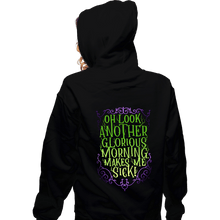 Load image into Gallery viewer, Secret_Shirts Zippered Hoodies, Unisex / Small / Black Glorious Morning
