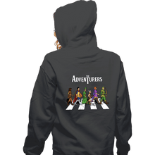 Load image into Gallery viewer, Daily_Deal_Shirts Zippered Hoodies, Unisex / Small / Dark Heather The Adventurers