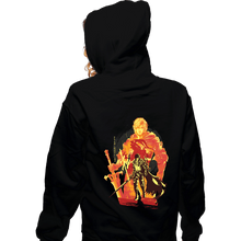 Load image into Gallery viewer, Daily_Deal_Shirts Zippered Hoodies, Unisex / Small / Black Flames Of Fates