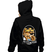 Load image into Gallery viewer, Daily_Deal_Shirts Zippered Hoodies, Unisex / Small / Black God Save The Prince