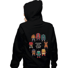 Load image into Gallery viewer, Shirts Zippered Hoodies, Unisex / Small / Black Choose Your Anime Outfit
