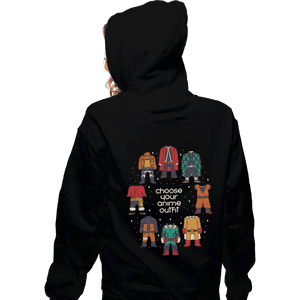 Shirts Zippered Hoodies, Unisex / Small / Black Choose Your Anime Outfit