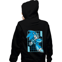 Load image into Gallery viewer, Daily_Deal_Shirts Zippered Hoodies, Unisex / Small / Black Mega Sonic
