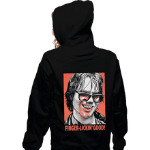 Load image into Gallery viewer, Shirts Zippered Hoodies, Unisex / Small / Black Finger Lickin' Good